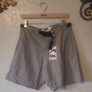Mountain Khakis Light Gray Belted Shorts